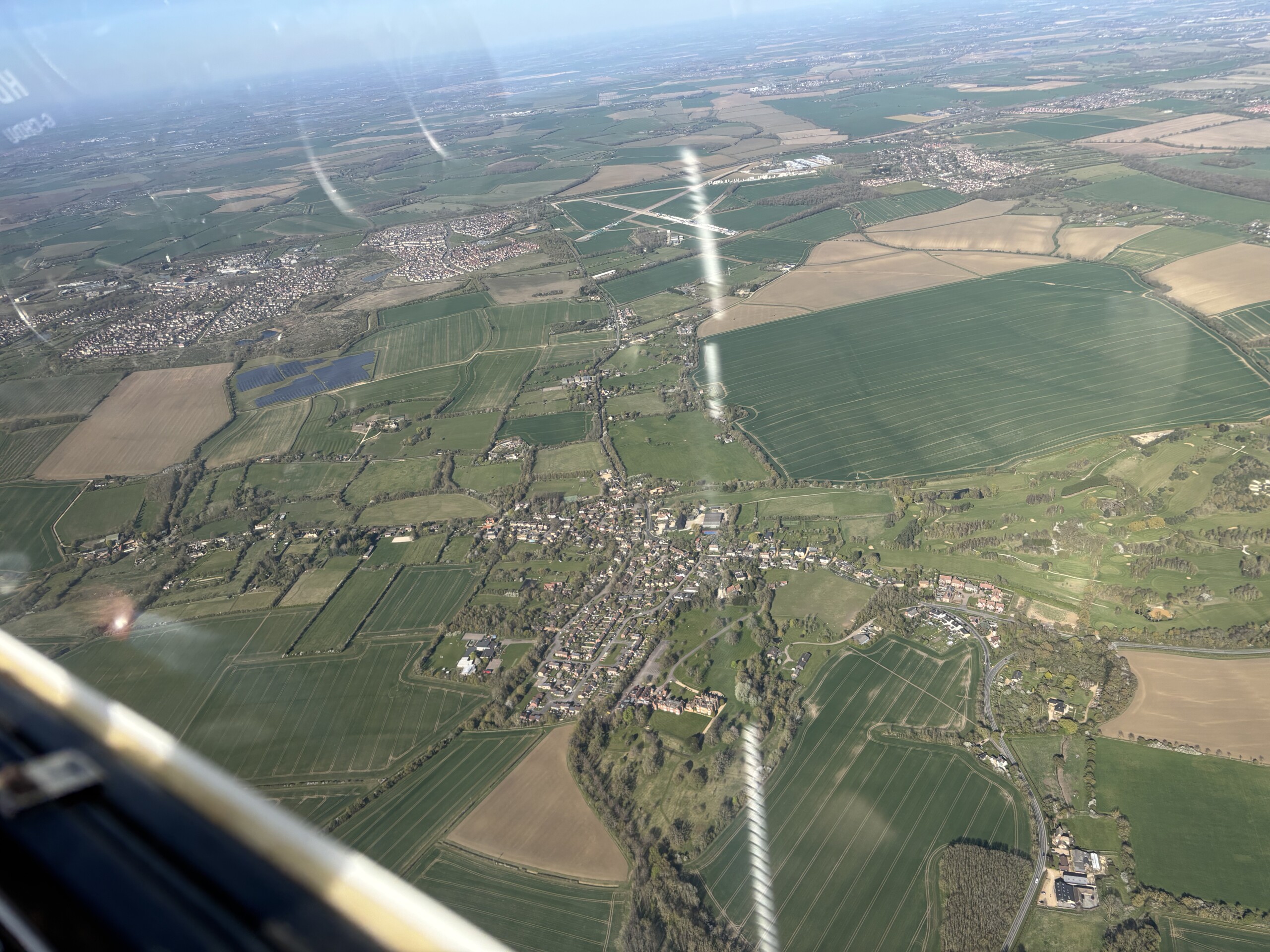 The village of Bourn next to Cambridge Country Club