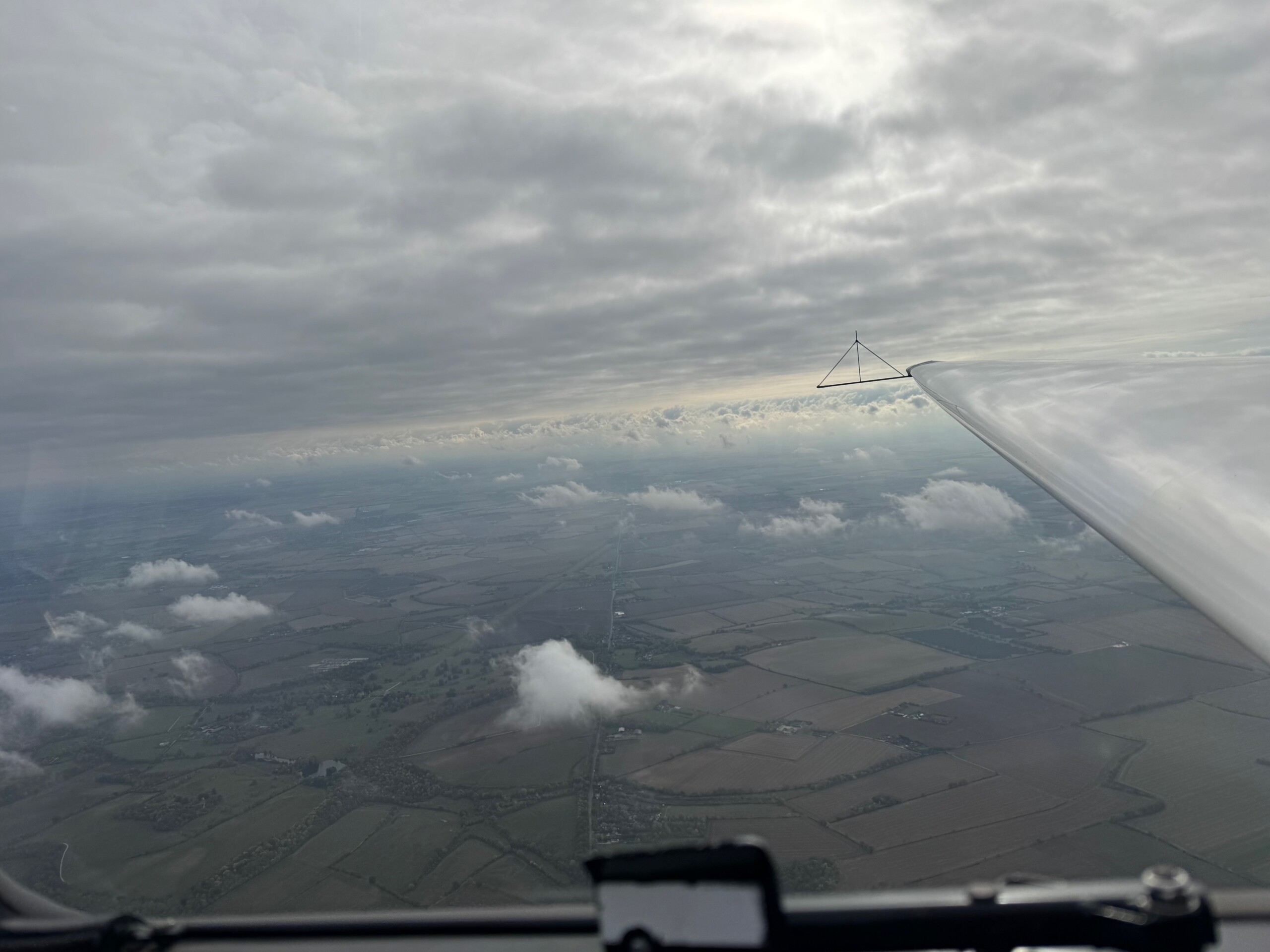 View over the wing