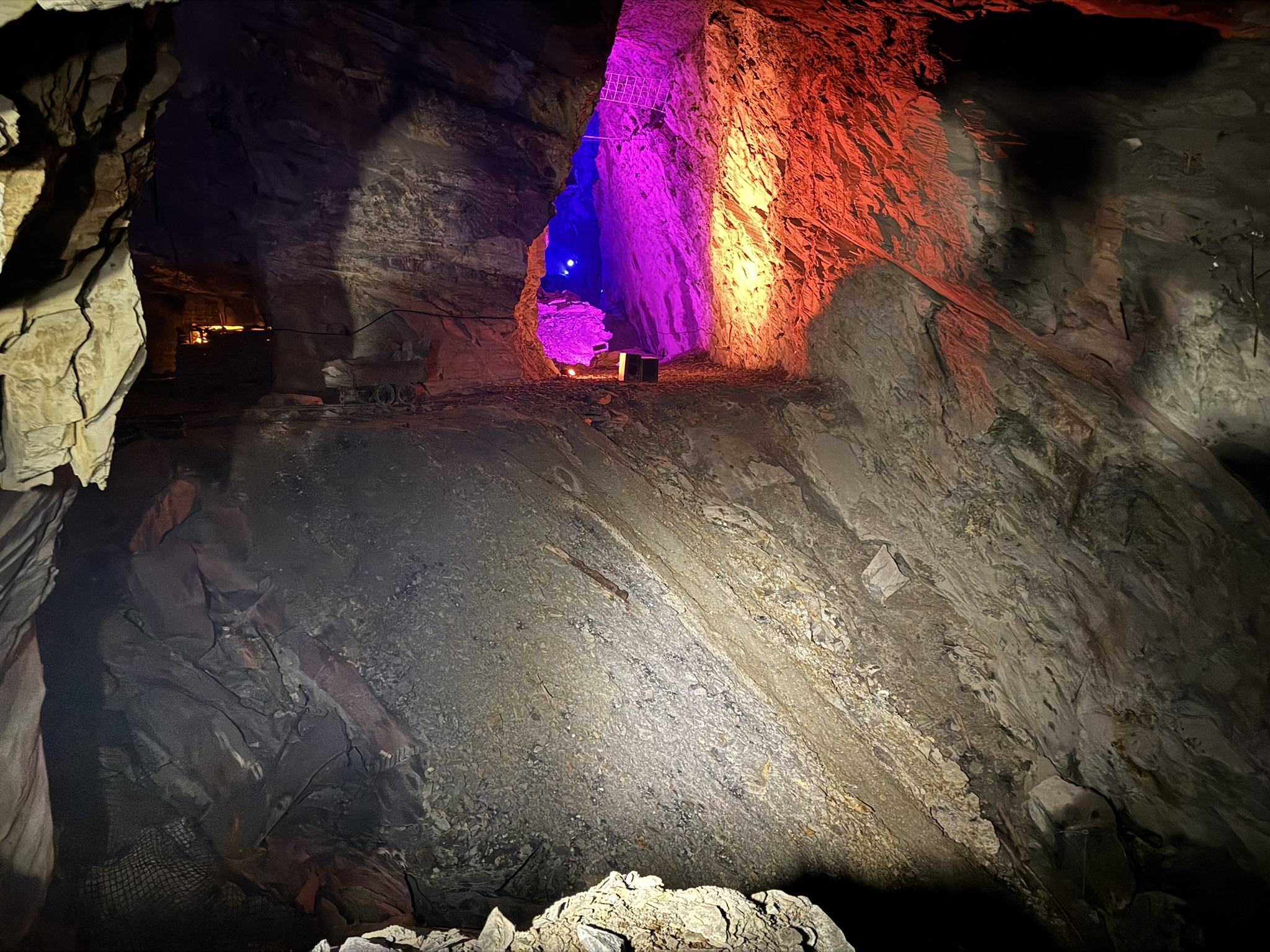 Underground in Lechwedd mine