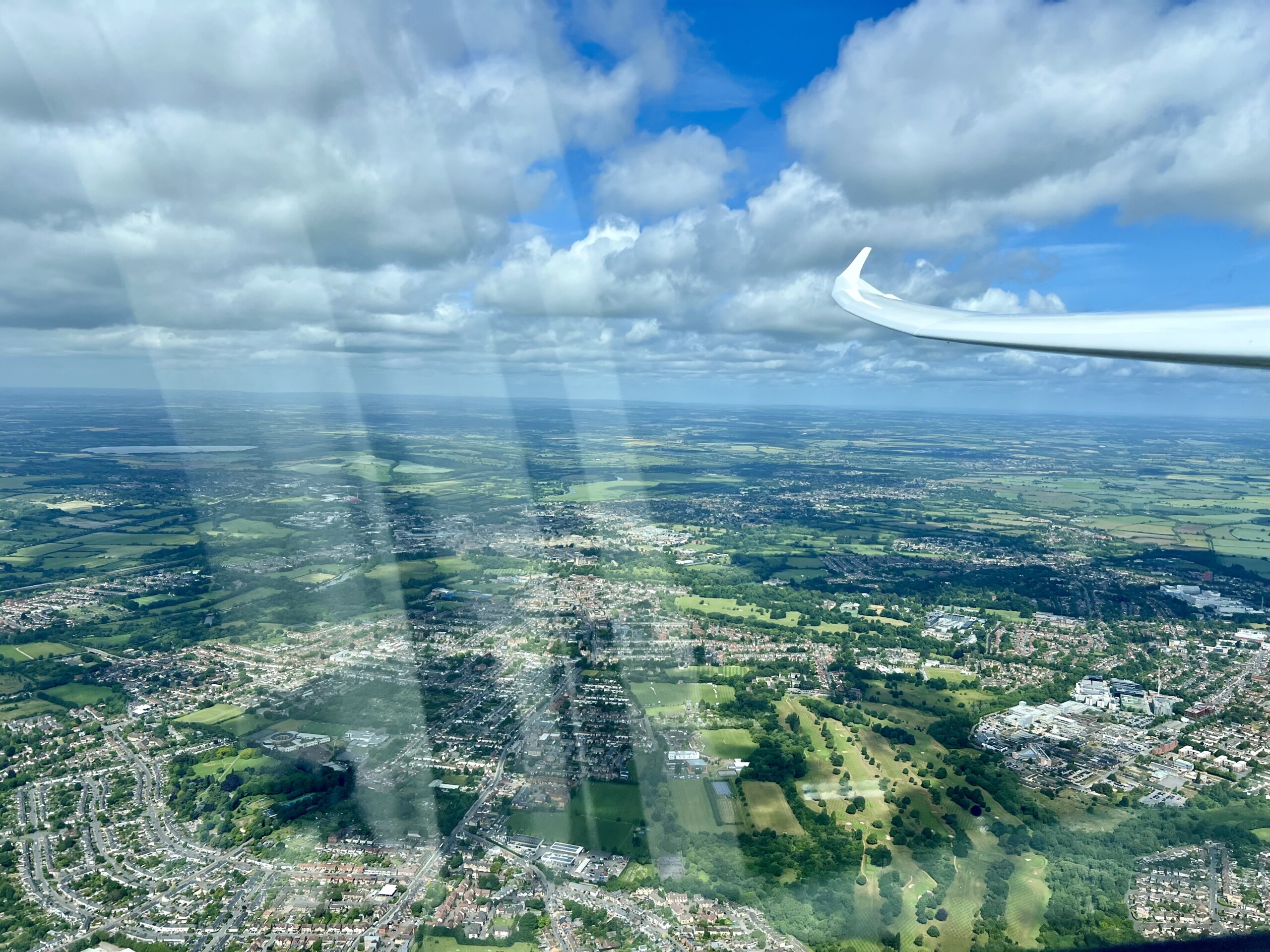 Oxfordshire from a glider