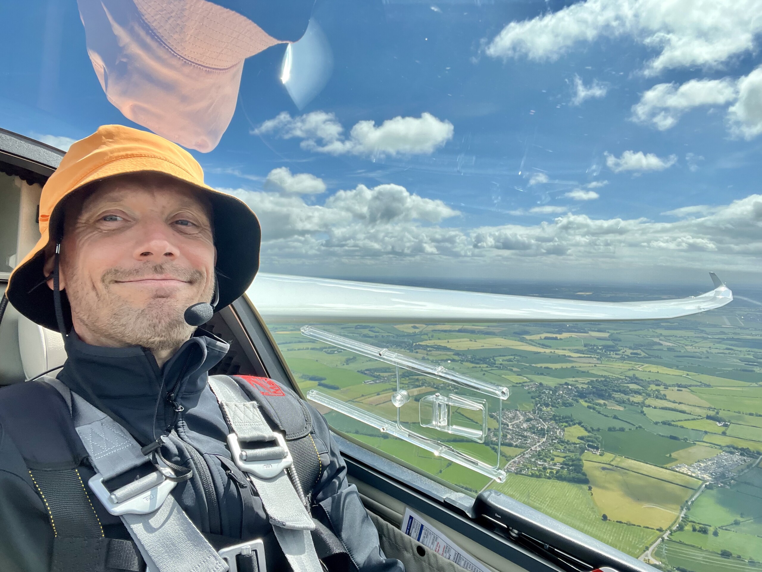 Kristian in his glider